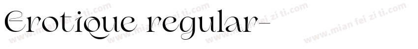 Erotique regular字体转换